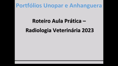 11 96851 4513 Aula prática Radiologia Veterinária 2023 Radiologia