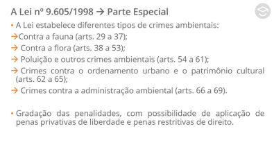 Prote O Penal Do Meio Ambiente Lei N Teoria Parte