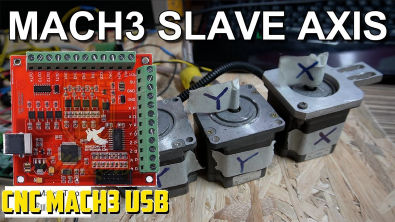 How to Slave an Axis in Mach3 with CNC MACH3 USB 4 Axis 100KHz