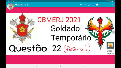 SOLDADO TEMPORÁRIO CBMERJ 2021 QUESTÃO 22 deve ser anulada
