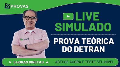 Live Simulado - PROVA TEÓRICA DO DETRAN - TESTE PARA CNH - Simulado Online