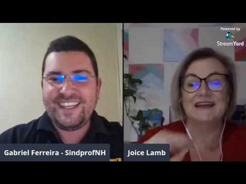 SindprofNH conversa com Joice Lamb - Educadora Nota 10 em 2019 - 15042020