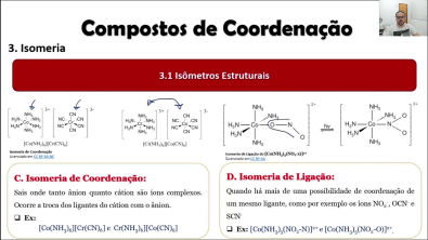Compostos de Coordenação - Parte 3 - Tipos de Isomeria