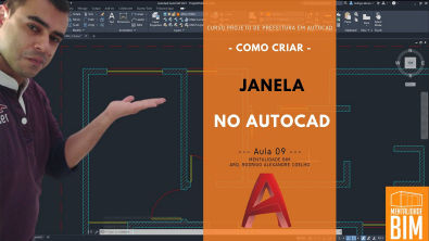Curso Projeto de Prefeitura - Aula 09 - Como criar janela simplificada em planta no AutoCAD