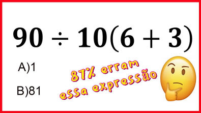 Expressão Numérica Bugante - 89,7% ERRAM