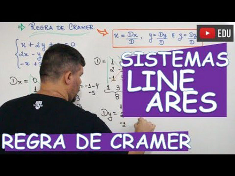 REGRA DE CRAMER (SISTEMAS 3X3)