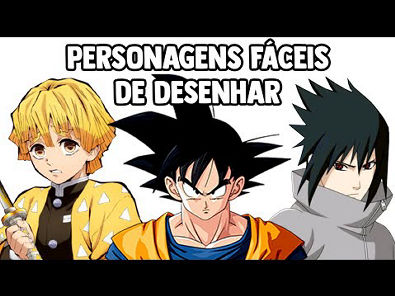 COMO DESENHAR PERSONAGENS DE NARUTO E OUTROS ANIMES