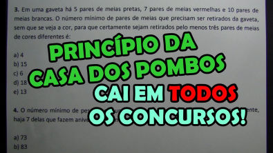 PRINCÍPIO DA CASA DOS POMBOS - 7 QUESTÕES CONCURSO