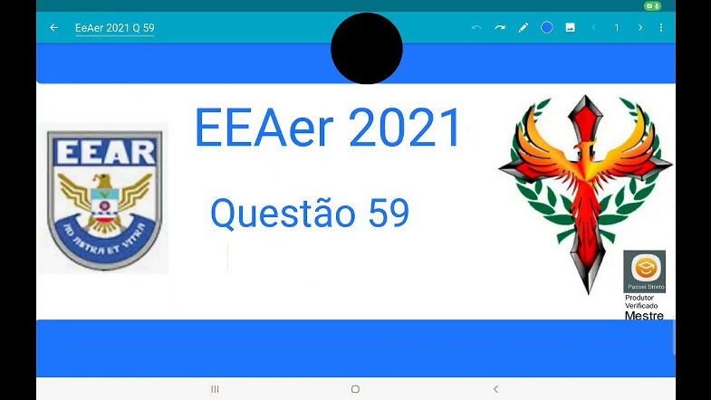 EEAer 2021 questão 59