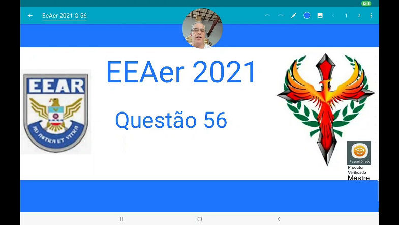 EEAer 2021 questão 56, altura de um paralelogramo