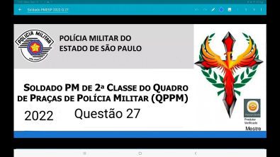 Soldado PM de São Paulo 2022 questão 27, Prova elaborada pelados FGV