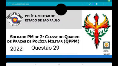 Soldado PM de São Paulo 2022 questão 29, Prova elaborada pelados FGV