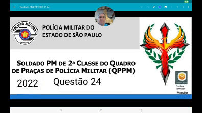 Soldado PM de São Paulo 2022 questão 24, Prova elaborada pelados FGV
