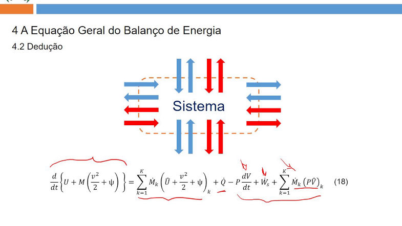 Energia e Balanços de Energia - parte 3 (Equação Geral do Balanço de Energia)