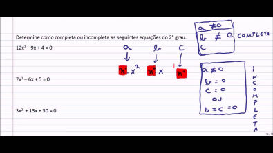 Exercícios básicos de Equação do segundo grau - 11