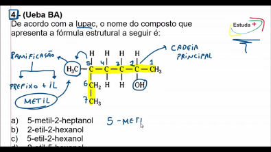 De acordo com a Iupac, o nome do composto que apresenta a fórmula estrutural a seguir é