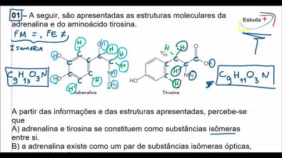 Classificação de aminas, fórmula molecular, Isomeria, Carbono quiral, grupo funcional