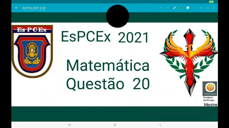 EsPCEx 2021 matemática Questão 20