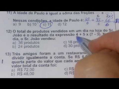 5 QUESTÕES DE CONCURSO MATEMÁTICA BÁSICA RESOLVIDA - MG (banca Ibfc ...