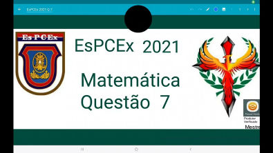 EsPCEx 2021 matemática Questão 7