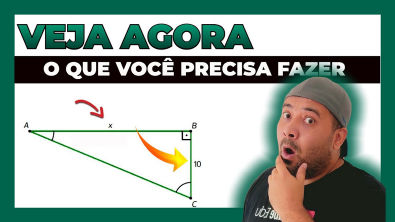 [TRIGONOMETRIA BÁSICA] Como CALCULAR O LADO de um Triângulo Sabendo ...