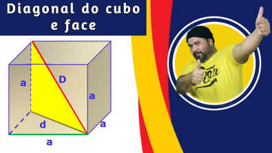 Diagonal da Face do Cubo Fórmula f( Prof Telmo )d