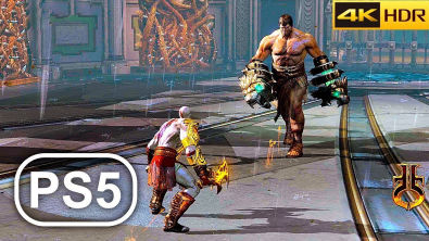 God Of War 3 Kratos Vs Hercules Boss Fight 4K 60FPS HDR