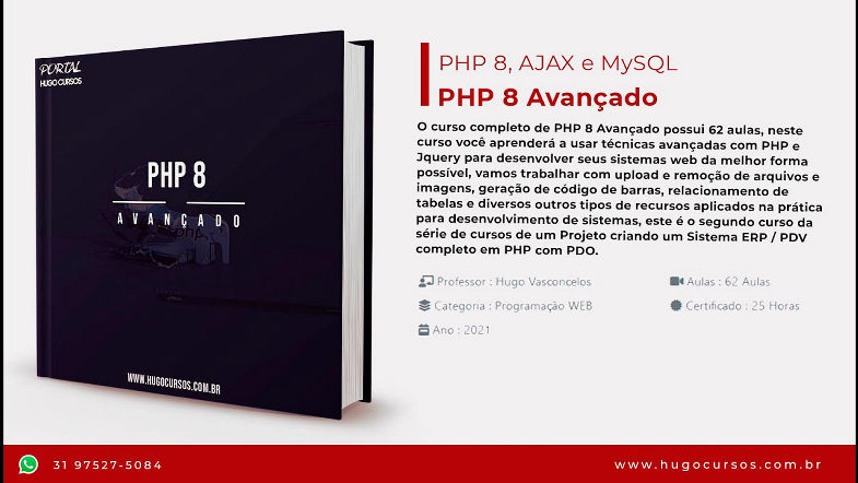 PHP 8 Avançado - Aula 06 - DataTable Produtos