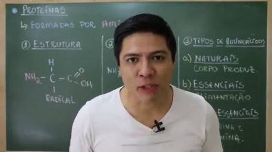 PROTEÍNAS - AMINOÁCIDOS - BIOQUÍMICA - Biologia com o Prof Kennedy Ramos