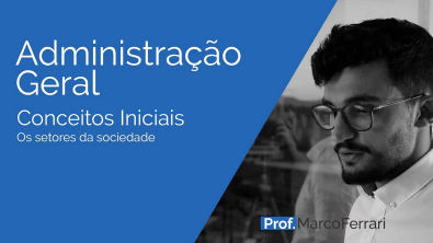 Administração Geral - Conceitos Iniciais - Os setores da sociedade