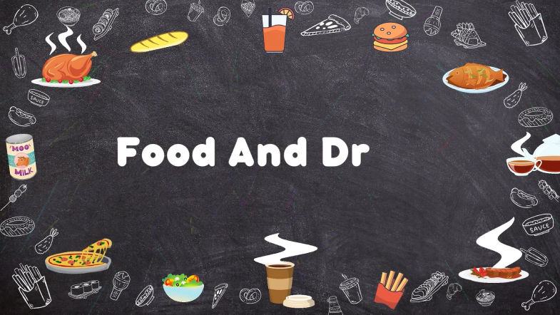 Animated Blackboard Food Educational Video