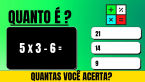 QUIZ de MATEMÁTICA #4 :: Quantas você acerta? :: Treine sua