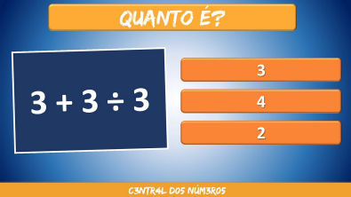 Quiz 4 operações matemáticas