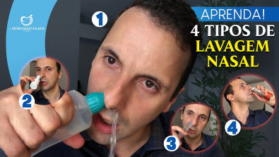Como Melhorar da Rinite, Sinusite e do Entupimento Nasal Com 4 Tipos de Lavagens Nasais!
