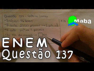 ENEM - Matemática - Questão - 137 - Caderno cinza -2016