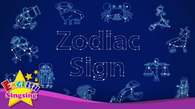 Kids vocabulary - Zodiac sign - 12 Zodiac signs - star signs - English educational video