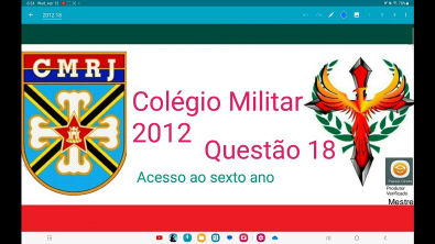 Colégio Militar 2012 questão 18, A figura a seguir representa o podium criado no CMRJ