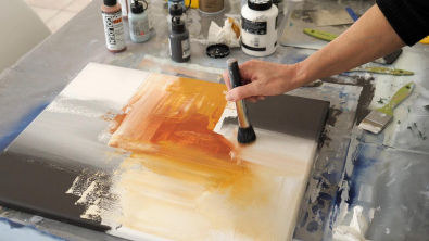 Abstrakte malerei How to paintDemo Peinture abstraiteAbstract Art Pintura abstracta
