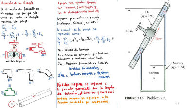 Ecuación general de la ENERGÍA para un flujo de FLUIDOS - Mecânica dos