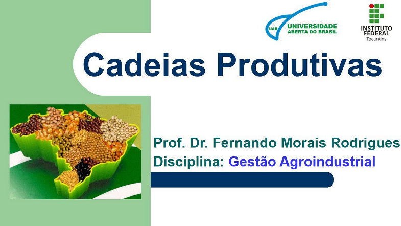 Gestão Agroindustrial - CADEIAS PRODUTIVAS