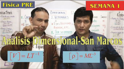 Análisis dimensional (semana 1- Pre San Marcos)
