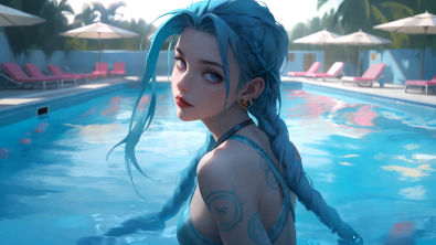 mylivewallpapers com-Jinx-in-the-Pool-4K