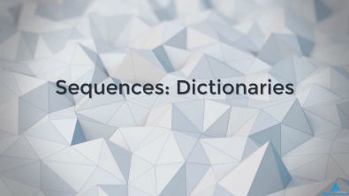 17 Sequences Dictionaries