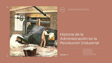 Administración - Administración en la Revolución Industrial