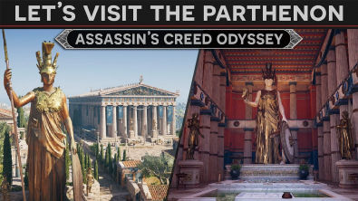 Let's Visit the Parthenon - History Tour in AC Odyssey Discovery Mode