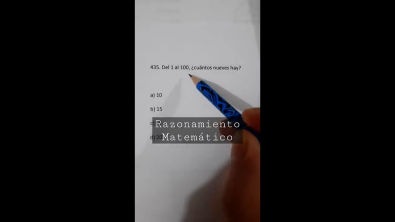 RAZONAMIENTO MATEMÁTICO _ DEL 1 AL 100 CUÁNTOS NUEVES HAY_