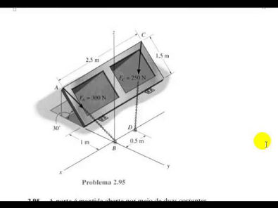 Mecânica Geral - 12 Aula - Ex 2.51, 2.95 e 2.105  do livro Estática mecânica Eng. Hibbeler