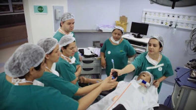 Treinamento Equipe de Enfermagem do Centro Cirúrgico HEAB