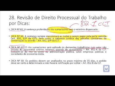 Revisão de Direito Processual do Trabalho - Parte 6/10 - Bruno Klippel