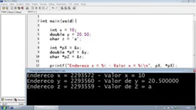 Programar em  C - Ponteiros “char, int, double“ - Aula 62